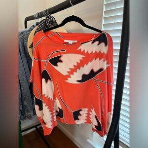 Gorgeous Diane Von Furstenberg Print Blouse